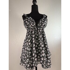 B DELICIOUS Baby-doll Primrose Night Gown‎ Large Floral